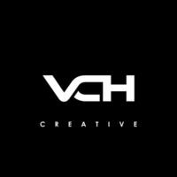 vch lettre initiale logo conception modèle vecteur illustration