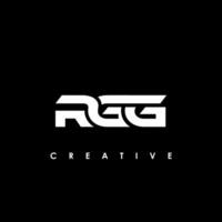 rgg lettre initiale logo conception modèle vecteur illustration