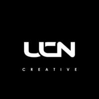 ucn lettre initiale logo conception modèle vecteur illustration