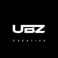 ubz lettre initiale logo conception modèle vecteur illustration