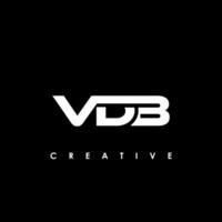 vdb lettre initiale logo conception modèle vecteur illustration