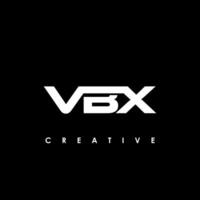 vbx lettre initiale logo conception modèle vecteur illustration