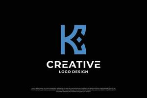 lettre k logo conception. Créatif initiale lettre k logo. lettre k symbole, lettre k entreprise. vecteur