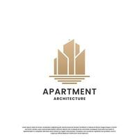bâtiment architecture logo conception modèle. logo pour architecte, prestataire, et réel biens hypothèque vecteur