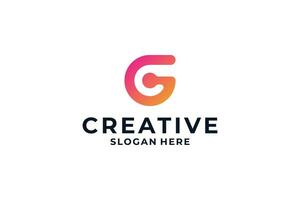 lettre g logo conception avec Créatif combinaison concept. vecteur