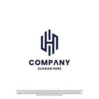 Créatif initiale h logo conception monogramme pour votre affaires vecteur