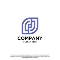 initiale lettre j monogramme logo conception inspiration vecteur