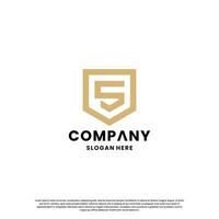 Créatif lettre s combiner avec bouclier logo conception monogramme pour votre affaires identité vecteur