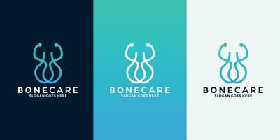 minimaliste OS se soucier logo conception pour hôpital, médecin, santé, se soucier communauté vecteur