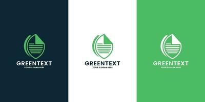 la nature vert texte logo conception inspiration vecteur
