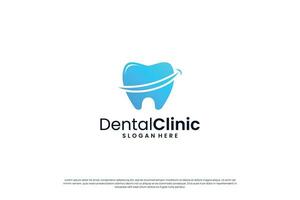 Créatif dentaire santé logo conception. dentaire clinique, dentaire traitement logo concept. vecteur
