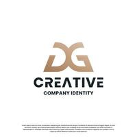 lettre ré g logo conception créatif. initiales pour votre entreprise identité. vecteur