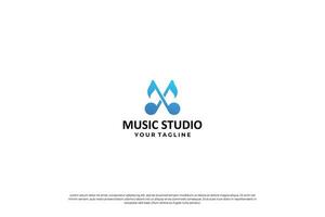 Créatif et moderne la musique logo, icône, symbole. vecteur
