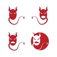 diable, logo, vecteur