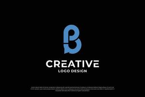 lettre pb logo conception modèle. initiale des lettres pb. symbole pb. Créatif lettre pb logo vecteur. vecteur