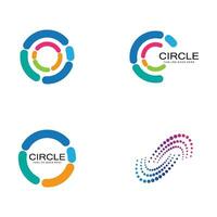 modèle de logo de cercle vecteur
