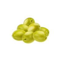 réaliste isolé vert Olives, entier avec des graines vecteur