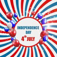 illustration vectorielle de l'affiche de la fête de l'indépendance vecteur