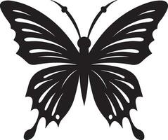 noir papillon silhouette illustration vecteur