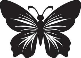 noir papillon silhouette illustration vecteur