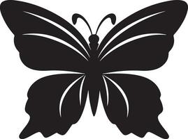 noir papillon silhouette illustration vecteur