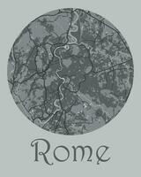 vecteur illustration carte Rome ville