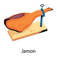 branché jamon concepts vecteur