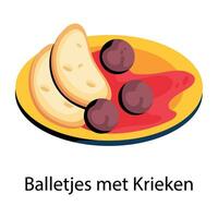 balletjes rencontré krieken vecteur