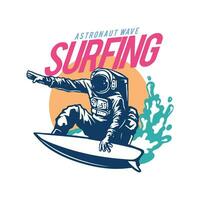 surfant ouvrages d'art pour T-shirt conception vecteur