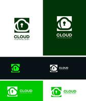 nuage La technologie logo vecteur