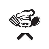 illustration vectorielle de chapeau chef logo modèle vecteur