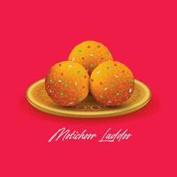 vecteur illustration de Indien sucré motichoor ladoo aussi appelé Boondi ladoo