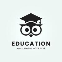 éducation logo icône conception vecteur illustration