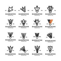 badminton abstrait logo icône conception illustration vecteur