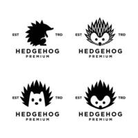 hérisson logo icône conception illustration vecteur