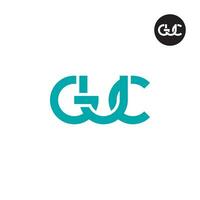 lettre guc monogramme logo conception vecteur