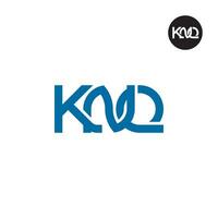 lettre knq monogramme logo conception vecteur