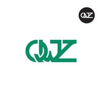 lettre qwz monogramme logo conception vecteur