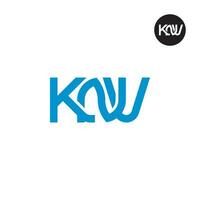 lettre knv monogramme logo conception vecteur