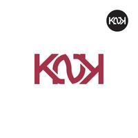 lettre knk monogramme logo conception vecteur