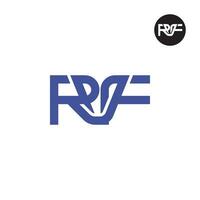 lettre rvf monogramme logo conception vecteur
