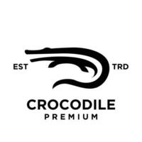 crocodile logo icône conception illustration vecteur