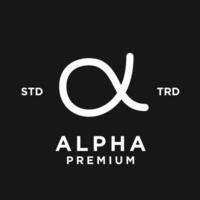 alpha lettre logo icône conception illustration vecteur