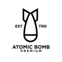 atomique bombe logo icône conception illustration vecteur