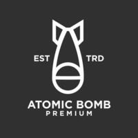 atomique bombe logo icône conception illustration vecteur