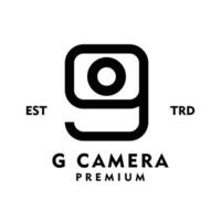g caméra lettre logo icône conception illustration vecteur