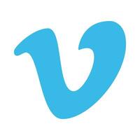 vimeo logo icône - vidéo hébergement et partage Plate-forme symbole vecteur