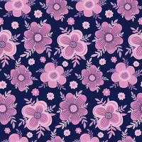 motif de fleur violette transparente. décoration beau design de fond. dessin de mode textile floral vintage. vecteur