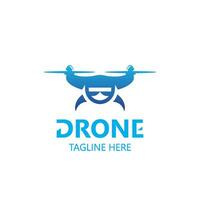 drone aérien avec caméra vecteur modèle icône. logo la photographie drone vecteur. quadcopter plat style