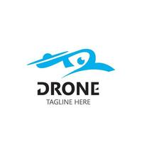 drone aérien avec caméra vecteur modèle icône. logo la photographie drone vecteur. quadcopter plat style